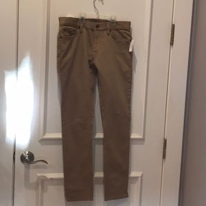 Banana Republic khaki skinny fit Traveler pants